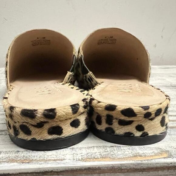 Able Local and Global Marlene Feminine Mule Flat Size 6.5M Leopard Animal Print - Picture 6 of 10